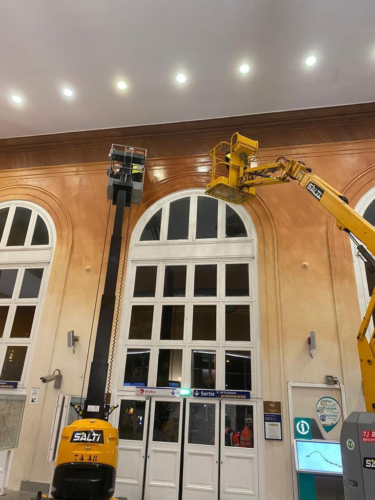 Travaux station